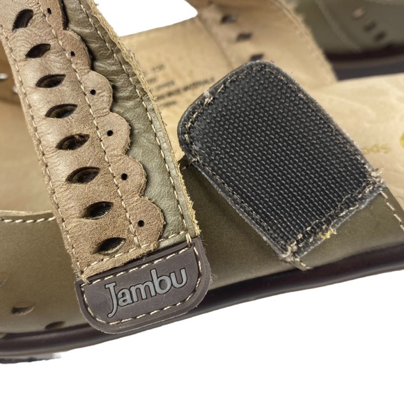 Jambu Women’s Touring Too Leather Open Toe Sport Wedge Sandals - Size 7.5 - Picture 7 of 11